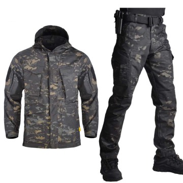 Outdoor M65 Tactical Airsoft Jacket Suits Camouflage Jacket Set Men Army Hunting Jackets Military Waterproof Jacket Windbreaker