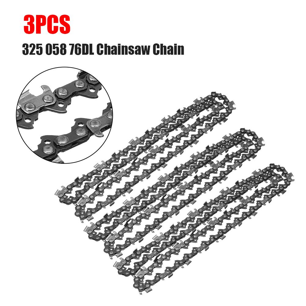 3pcs High Quality Black Metal 325 058 76DL Chainsaw Chain Saw Replace for Baumr-Ag SX62 Electrical Tools Accessories