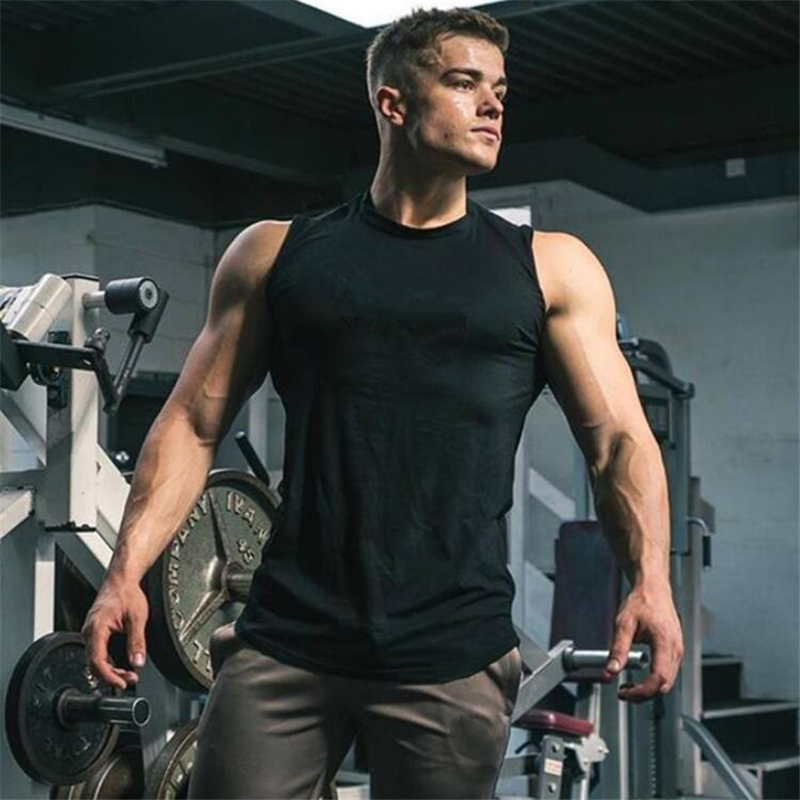 Muscleguys 2021 Brand mens sleeveless vest Summer men Tank Tops Clothing Bodybuilding Undershirt Casual Fitness tank tops tees