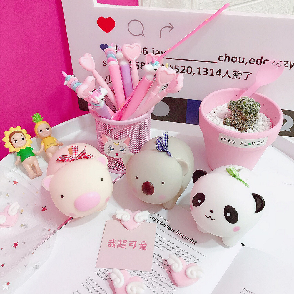 Cute Cartoon Piggy Bank Creative rabbit panda Animal Model Money Box Children Baby Birthday Gift Holiday Gift Home Decor