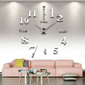 New Luminous Wall Clocks Large Clock watch Horloge 3D DIY Acrylic Mirror Stickers Quartz Duvar Saat Klock Modern mute