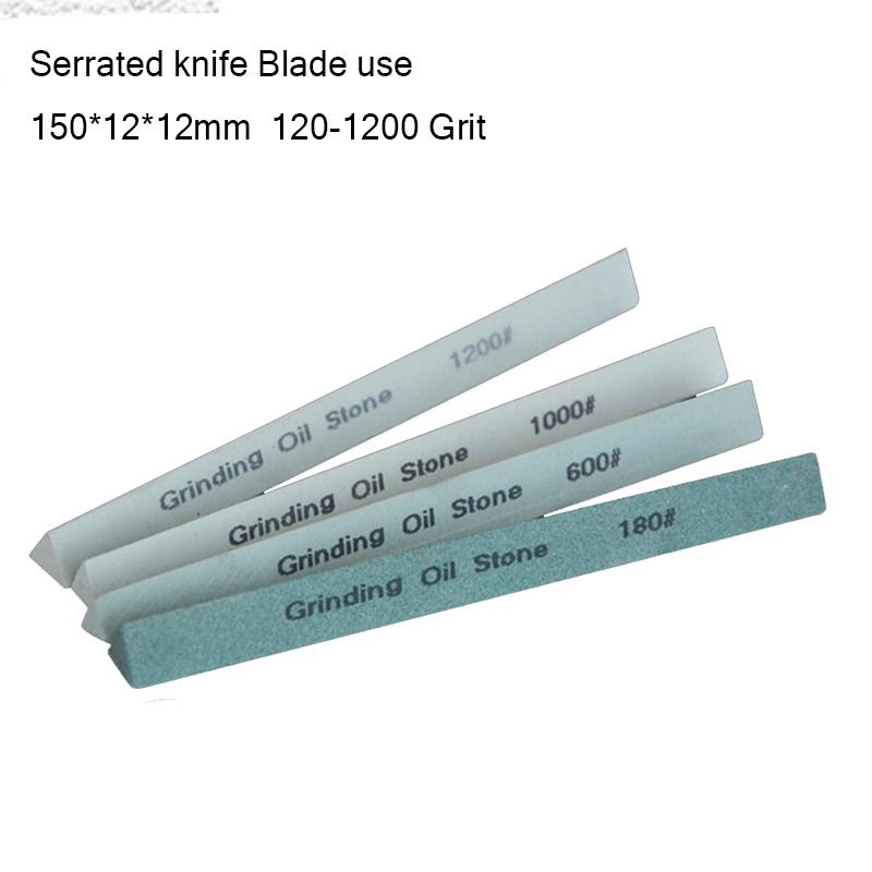 Serrated knife blade Use Sy tools 150*12mm Suit apex sharpener Silicon carbide whetstone 120-1200 Grit