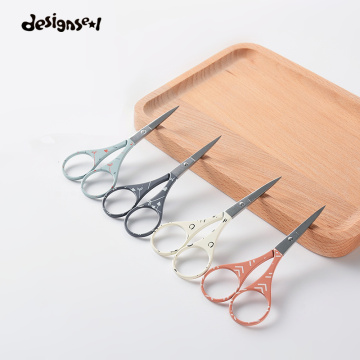 New Colorful Makeup Scissors Stainless Steel Sharp Tip Eyebrow Scissors Manicure Face Hair Trimming Tweezer Make Up Beauty Tools