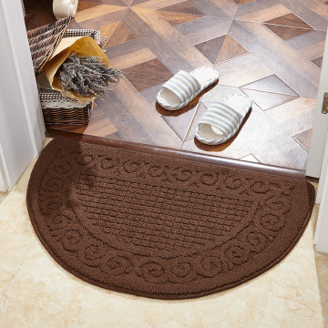 Semicircle Modern Style Doormat Carpet Household Foot Pad Vacuum Carpet For Balcony Bathroom Non-slip Bath Mat Room Door Mat