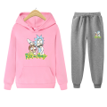 Two-piece fashion hooded sweatshirt funny funny Morty Rick sportswear men's track suit hoodie autumn brand clothes hoodie + pant