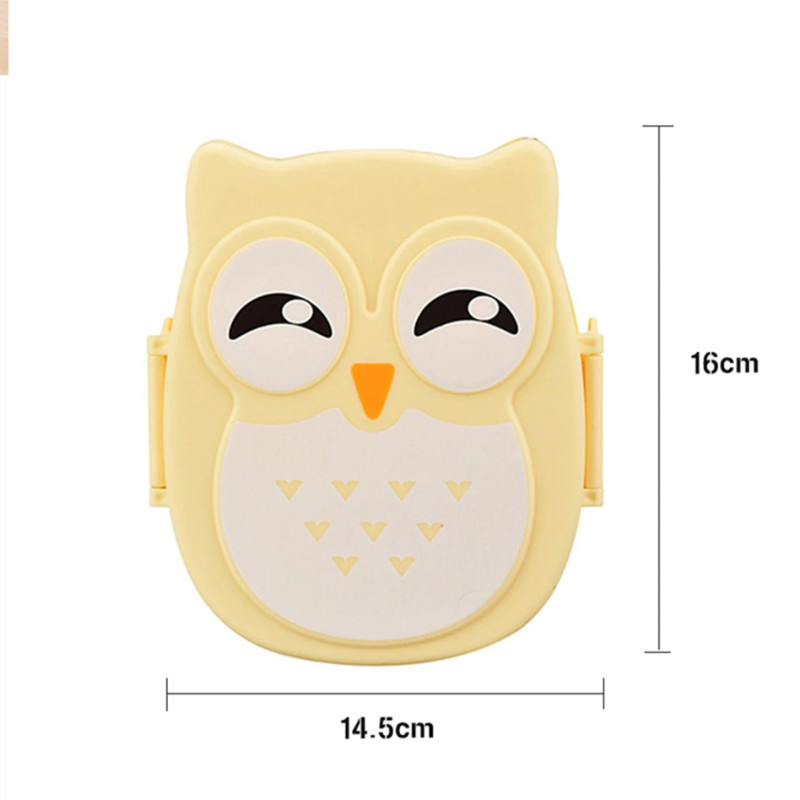 Lunch Box For Kids Cartoon Owl Japanese Bento Boxes Meal Lunchbox Storage Portable School Outdoor Thermos For Food Picnic Set
