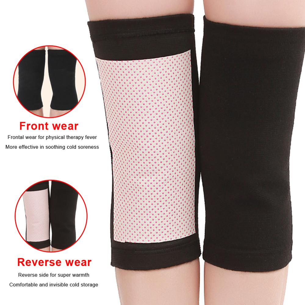 2pcs Sports Knee Pads for Sports Climbing Plus Velvet Warm Knitted Bamboo Comfortable to Wear Suitable for Volleyball Protector