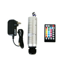Mini Remote controlled DC12V 6W RGB LED Fiber Optical Star DIY Ceiling Light source engine Lighting machine Device Multicolor