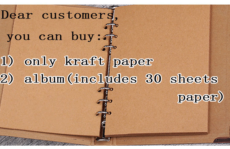 250g 30 sheets A4 B5 A5 DIY Vintage Kraft Photo Papers