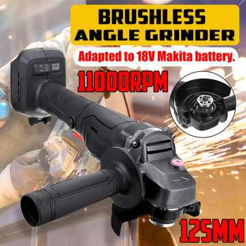 1000W 18V 125mm 100mm Brushless Cordless Impact Angle Grinder For Makita Battery DIY Power Tool Cutting Machine Polisher