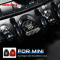 Carbon Fiber Engine Start Stop Button Interior Trim Cover Sticker for Mini Cooper F54 F55 F56 F57 F60 Accessories Car Styling