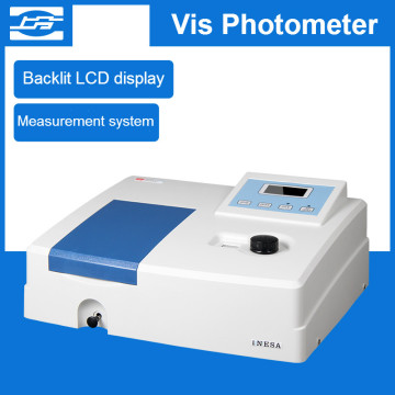 Visible Spectrophotometer 721G-100 Vis Photometer Wavelength 340 - 1000nm (2nm) Backlit LCD Spectrometer Cuvette Stand 100 mm