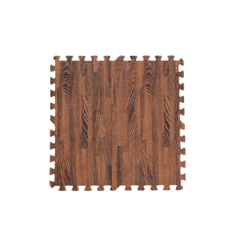 16 Pcs 30X30cm Imitation Wood Foam Exercise Puzzle Mats Floor Mats Gym Kids Play Mats Children Carpets Dark Color