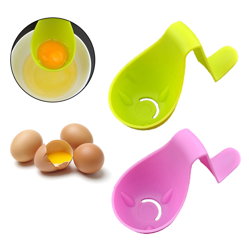 2 Colours Plastic Egg Separator Household Egg Divider Kitchen Cooking Egg Tool White Yolk Sifting Egg Liquid Filter Household