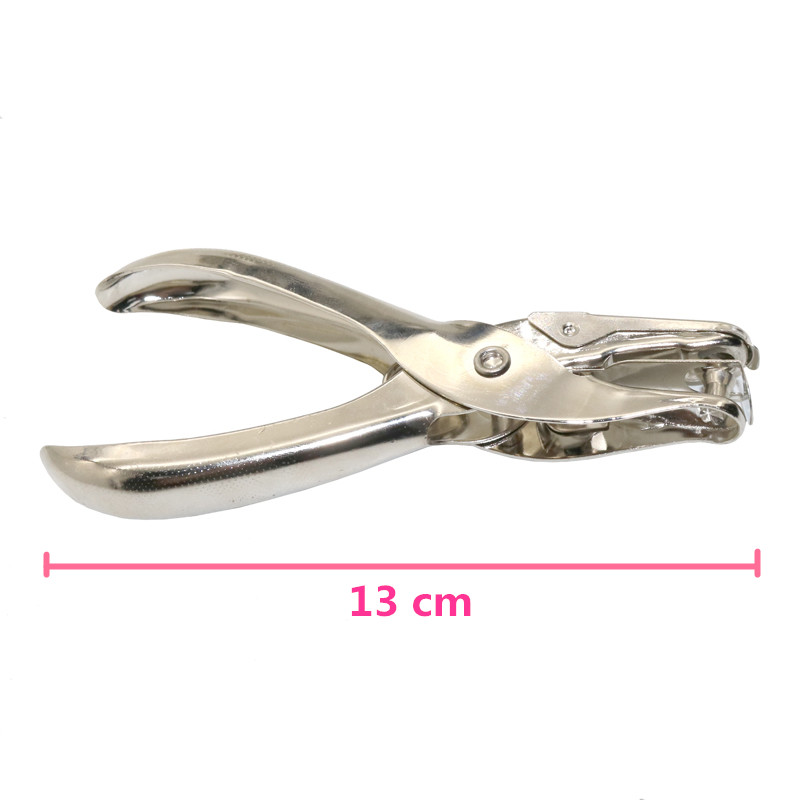 1 Pc Metal 6mm Pore Diameter Punch Pliers Single Hole Puncher Hand Paper Scrapbooking Punches 1-8 Pages Paper Hole Puncher