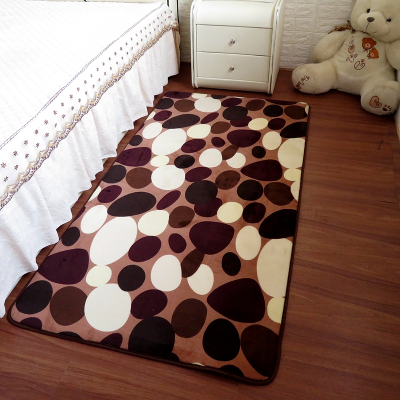 Home Bedroom Bed Side Anti-slip Mat/Carpet Living room Super Soft Mat Tea table Carpet Non Slip Bath Mat 12 Colors Hallway Carpe