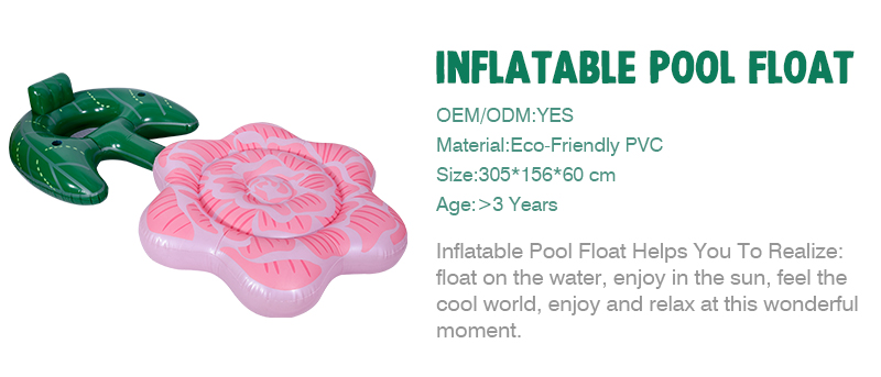 Flower Inflatable Pool Floats Adult Size Lounger With Cup Holder