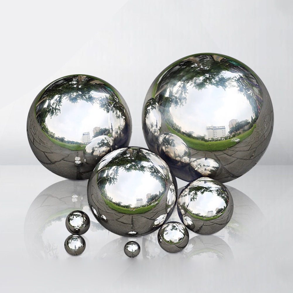 304 Stainless Steel Hollow Ball Seamless Mirror Ball Sphere Home&Garden Decoration Mirror Ball for home decoration