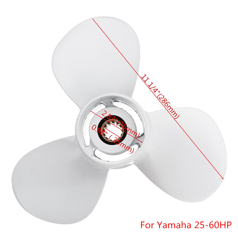 Boat Outboard Propeller 3 Blades 13 Spline Tooth R Rotation Aluminum OEM 663-45958-01-EL For Yamaha Outboard Engines 25-60HP