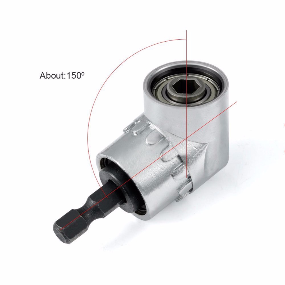 1/4" Inch Magnetic Angle Bit Adapter Screwdriver Chucks and Wrenches 105 Degree Adjustable Angle Drill Adapter