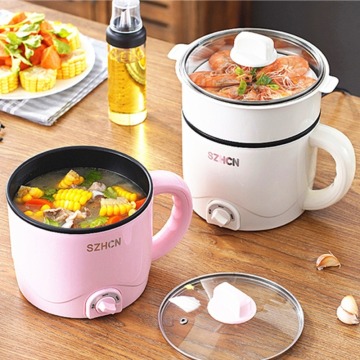 Mini Multifunction Electric Cooking Machine Household Single/Double Layer Hot Pot Multi Electric Rice Cooker Non stick WF1015