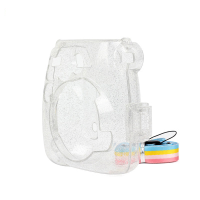 Crystal Transparent Protective Case Cover Pouch Shoulder Strap for Fuji Fujifilm Instax Camera Instant Mini 9 8 8+ Accessories