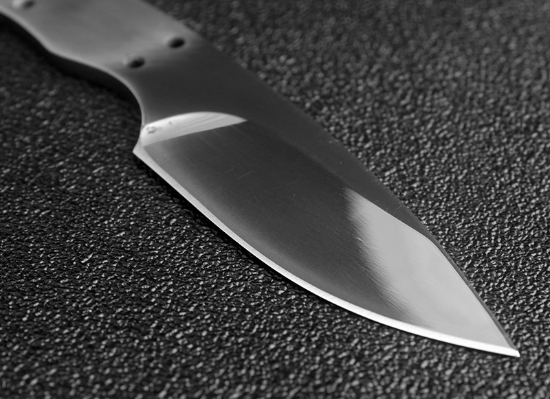 KKWOLF DIY pocket Knife Blanks 440c Sharp Fixed blade Hunting Knife camping knifeblade billet outdoor EDC Self-defense survival
