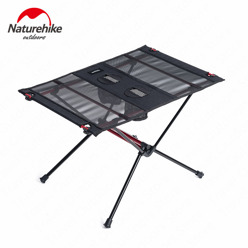 Naturehike Camping Table Ultralight Nylon Wear Resistant Portable Foldable Camping Fishing Tourit Table With 2 Water Cup Bags