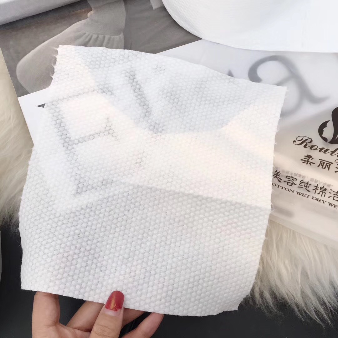 1 Roll Disposable Facial Tissue Non-Woven Face Cleansing Towel Makeup Wipes Cotton Pad Facial Cleansing Roll Paper Tissue 9/18m