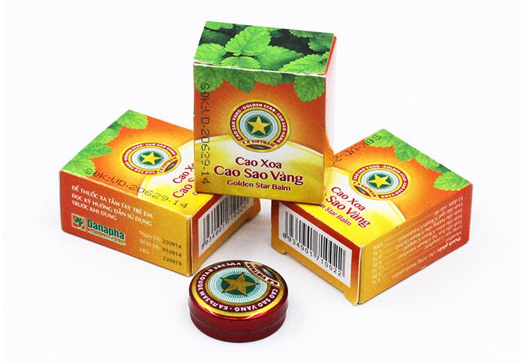 10pcs 4g Golden Star Balm Ointment For Headache Dizziness Insect Stings Heat