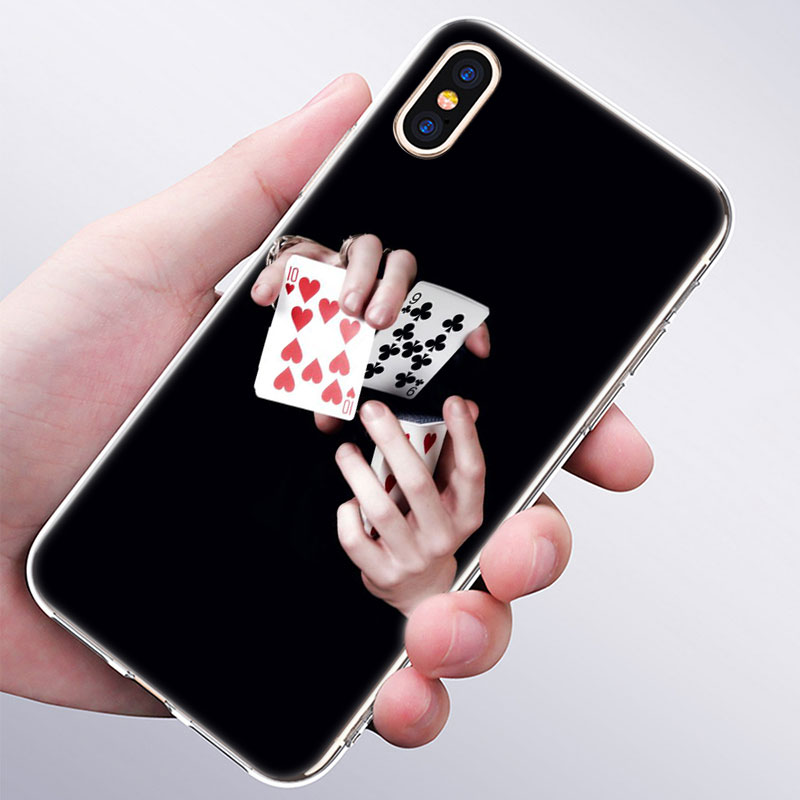 Hot Poker dice chips Soft Silicone Case for Apple iPhone 11 Pro XS MAX X XR 7 8 Plus 6 6s Plus 5 5S SE Fashion Cover
