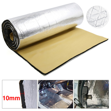 10mm Thick Aluminum Fiber Muffler Cotton Car Auto Fender Heat Sound Deadener Insulation Mat sound proofing autos soundproof