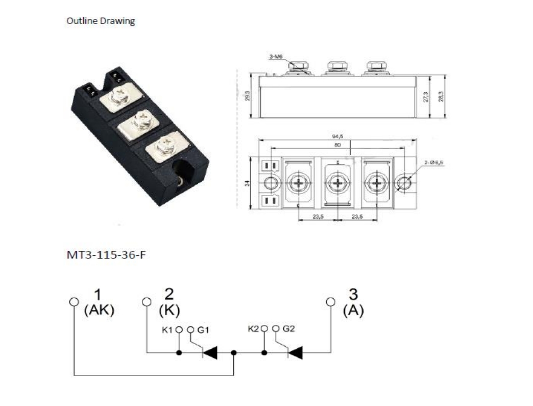 YZPST-3M2T020Y36 outline