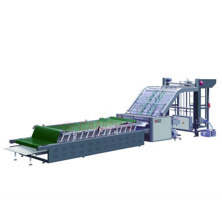 Canghai automatic corrugated box vacuum adsorb covering carton machine laminator2