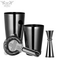 Factory Direct Gunmetal Black Mixer Cocktail Shaker Set