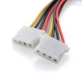 Adapter Cable Power 4 Pins Female Power Adapter Cable 15-Pin SATA Male to Dual Molex 4-Pin IDE HDD Female Household Supplies