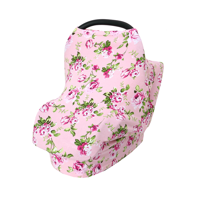 Multifunction Stretchy Baby Car Seat Cover Nursing Cover Breastfeeding Privacy Cover Newborn Stroller Cover Baby Carseat Cover