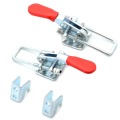 2Pcs Adjustable Toggle Latch Catch Hasp Spring Loaded Cabinet Boxes Lock Lever Handle Clamp Toggle Latch Furniture Hardware