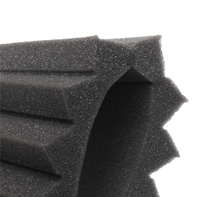 6Pcs/12Pcs Soundproofing Foam Acoustic Foam Sound Treatment Studio Room Absorption Wedge Tiles Polyurethane foam 300*300*25mm