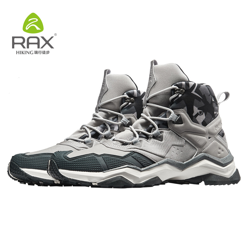 Rax Men Waterproof Hiking Boots Outdoor Professional Mountain Trekking Shoes Leather Tactical Boots for Men Light Hiking Shoes