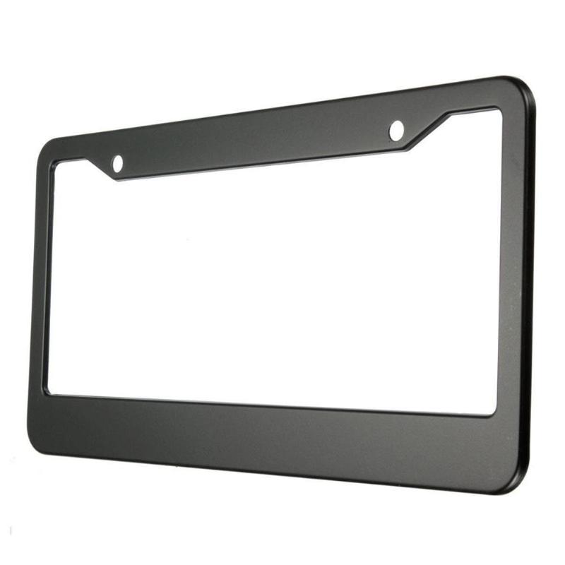 2pcs 12in x 6in Stainless Steel Car Auto License Plate Frame Covers Kit For Auto Truck Vehicles Only For American Canada