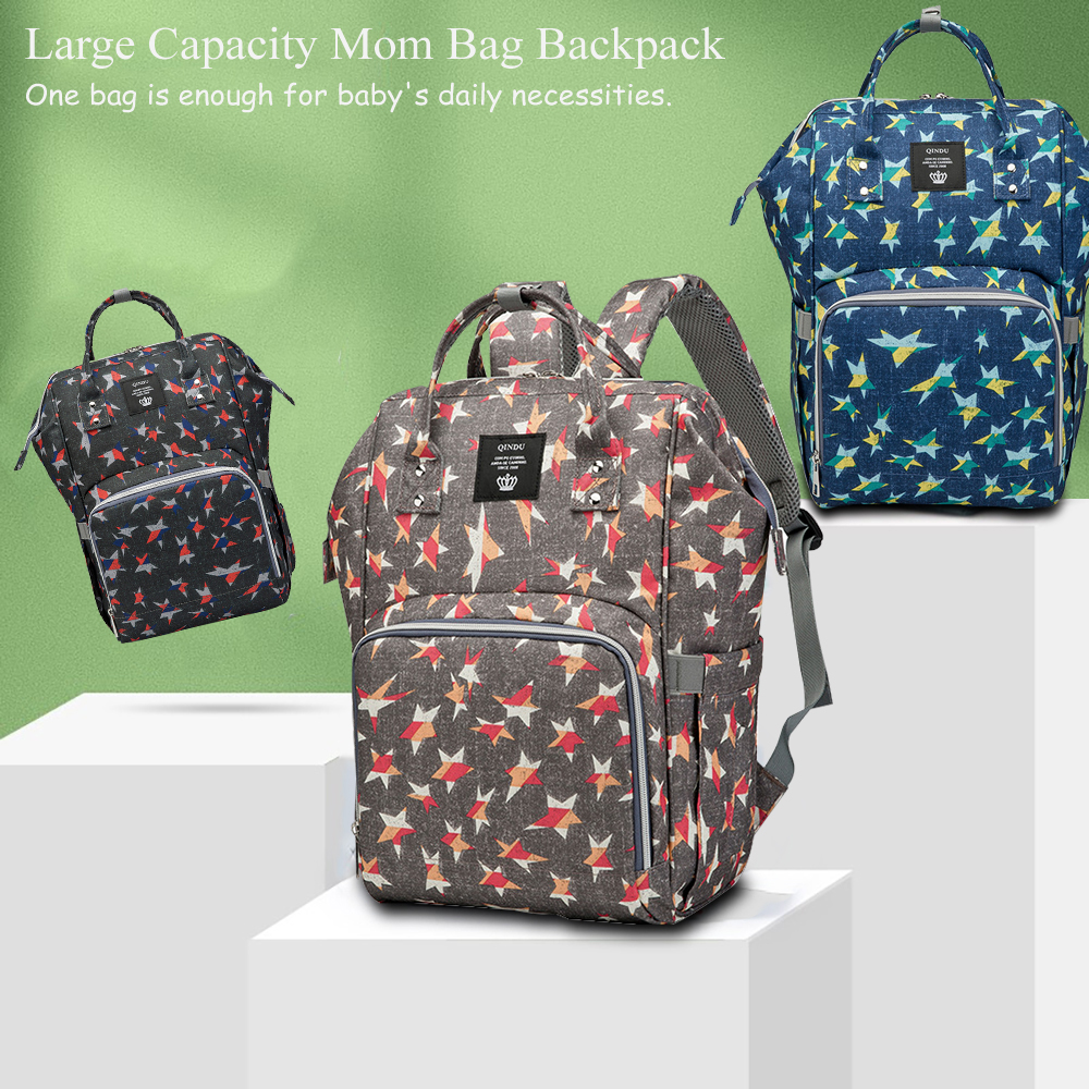 Mommy Bag Baby Diaper Bag Large Capacity Mummy Bag Backpack Handbag Waterproof Multifunction Fashion Nappy Bag