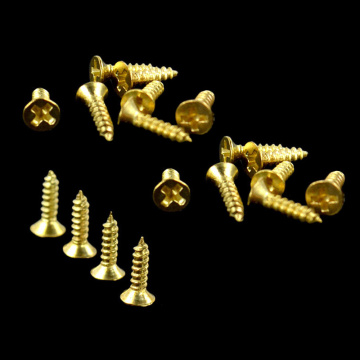 500pcs Micro Screws Countersunk Self-tapping Small Phillips Golden Green Bronze Cross Bolts Wood Screw Household Tools Dropship