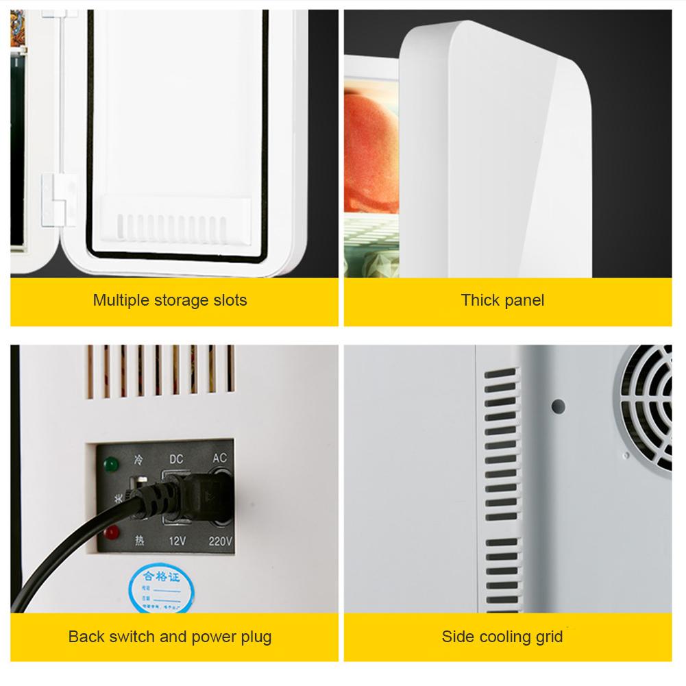 Mini Refrigerator air conditione Car Refrigerator 12+220V Single Door Car Home Dual-Use Thermoelectric Mini Fridge Cooler Warmer