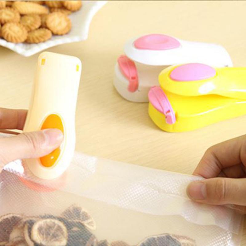 New Portable Heat Sealer Plastic Bag Storage Packet Mini Sealing Machine Handy Sealers Easy Resealer Food Snack Kitchen Gadgets