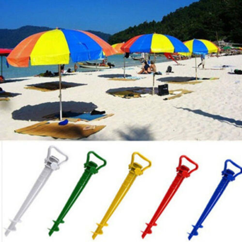 New Pure Color Sun Beach Fishing Unbrella Stand Rain Gear Garden Patio Parasol Ground Spike Umbrella Stretch Stand Holder 2019