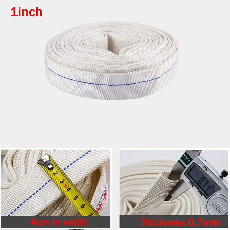 1inch 25mm High Pressure Water Hose Garden Irrigation Watering Hose Antifreeze Canvas Fire-Protection Hose