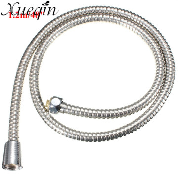 Xueqin Plumbing Hoses Stainless Steel 48Inches 1.2M Flexible Shower Water Head Hose Handheld Pipe Home Bathroom