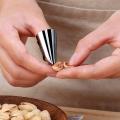 Stainless Steel Walnut Opener Peeler Finger Protector Multifunction Fruit Beans Garlic Peeler Kitchen Clip Gadgets tools