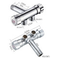 G1/2 Three-way Triangle Valve One Into Two Out Double Water Angle Valve Washing Machine Toilet Stop Valve Multi-function Faucet